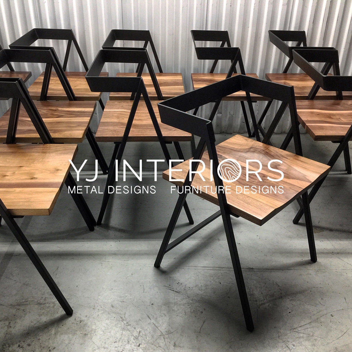 Wooden steel chair hotsell
