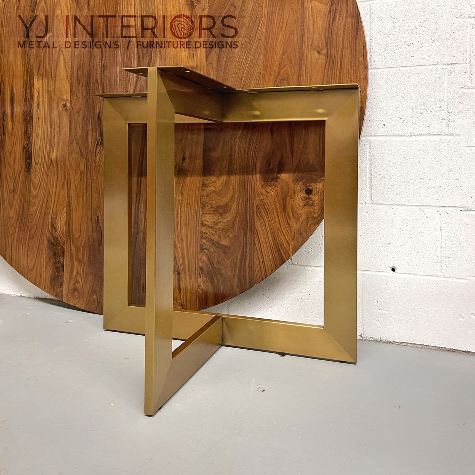 The Trio Brass Table Legs Gold Table Legs 28 H SET2 Etsy