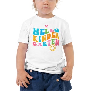 Hello Kindergarten Back To School Toddler Short Sleeve Tee