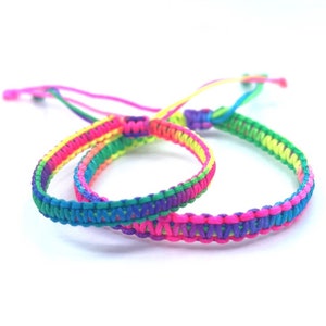 Father and Son Rainbow Matching Bracelet Set