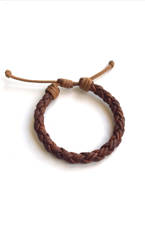 Bracelet Cuir Véritable 10 Mm - Fabriqué En Espagne - Marron - Neuf Avec étiquettes