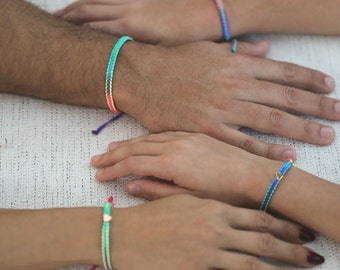 Colorful Family Matching Bracelets Waterproof