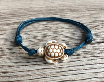 Turtle Teal Anklet Bracelet Bracelet