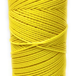 Linhasita Cordoncino cerato giallo 1,5 mm Macrame PE-6/100G TEX 861 COR 37 116 metri