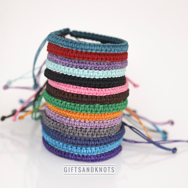 Macrame Braided Friendship Bracelet Waterproof Adjustable Many Colors To Choose