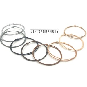 Adjustable Earth Tones Bracelets Anklets 1mm Thin