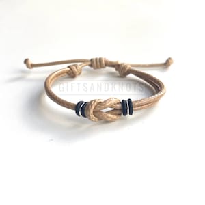 Adjustable Knot Bracelet, Waterproof Bracelet, His and Hers, Infinity Bracelet, Unisex, Family Bracelets