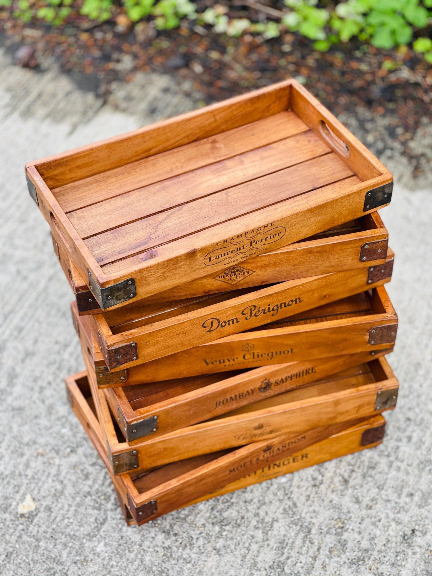 Rustic Wooden Trays Etsy UK