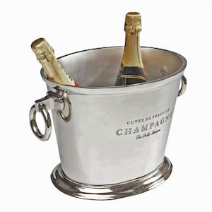 Oval Champagne Wind Cooler with Ring Handles.