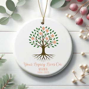 Personalized Memorial Ornament, Loss Of Mother Bereavement Gift, Loss of Mother Ornament, Condolence Gift, In Loving Memory, Sympathy Gift