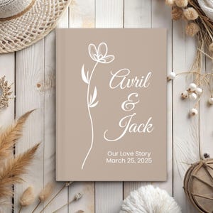 Love Letters Journal, Personalized Couples Notebook, Custom Wedding Notebook, First Anniversary Gift, Bride To Be or Engagement Gift