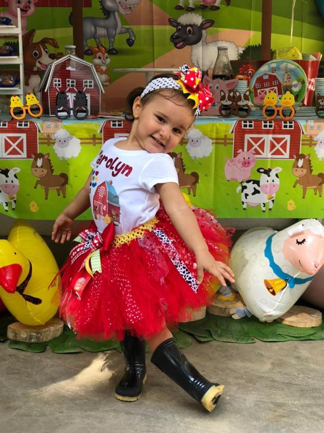 FARM Farmer Granja Granjera Girl Birthday Inspired Tutu Outfit - Etsy Sweden