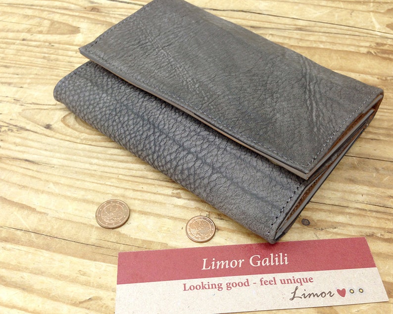 Women Leather Wallet Leather Wallet Purse for women Brown Etsy