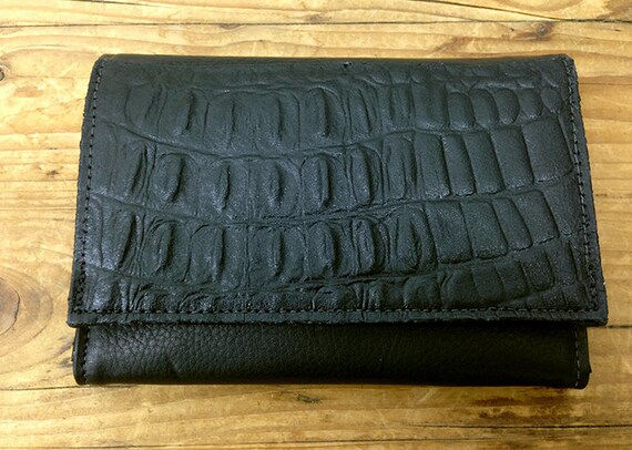 Sale Black leather Women wallet handmade wallet leather | Etsy