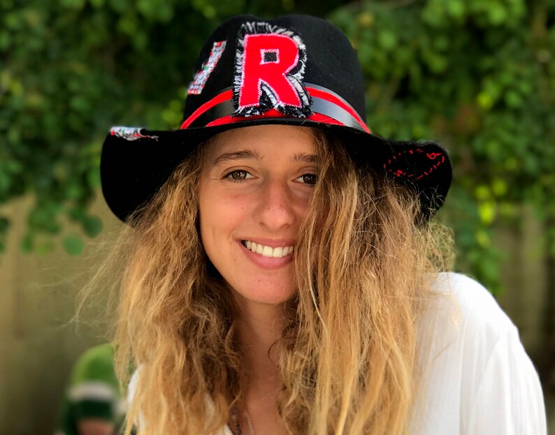 Burning Man Hat Fedora Hat Sewing Pattern Black Felt Cowboy Etsy