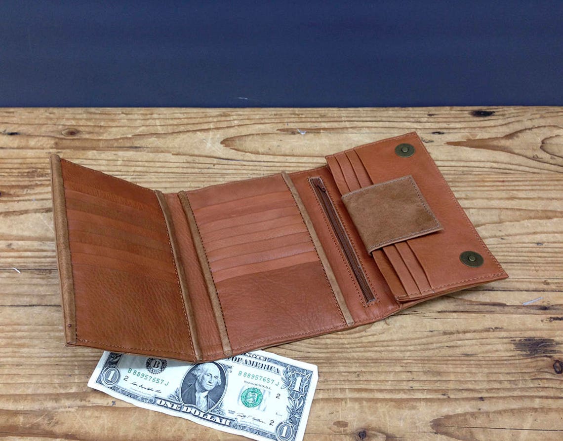 Sale Women Leather Wallet brown women's leather wallet Etsy