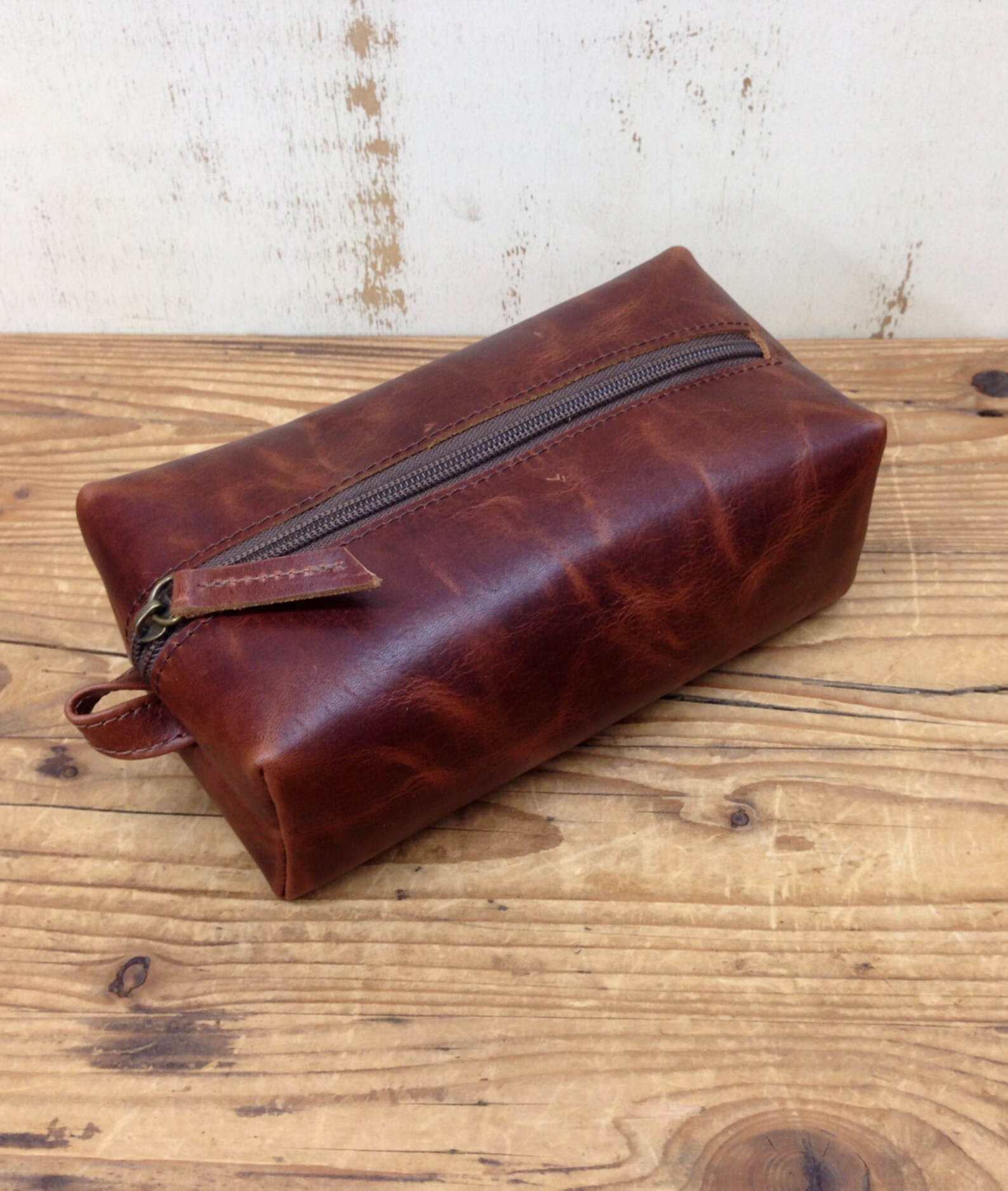 Sale Leather Mens Toiletry Bag Monogram gift Toiletry travel Etsy