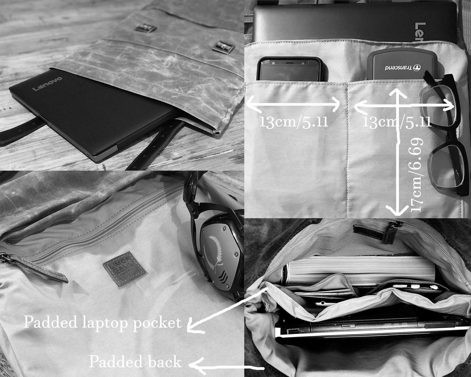 Travel Rucksack Waxed Canvas Backpack Rolltop Laptop Backpack Etsy