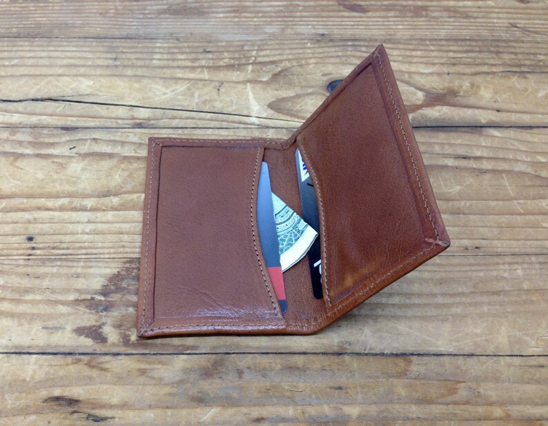 Sale Brown mens card wallet Leather Wallet man Personalized Etsy