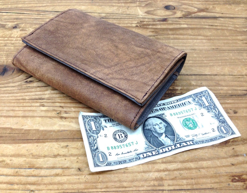 Sale Womens Leather Wallet Leather Wallet woman Brown Etsy