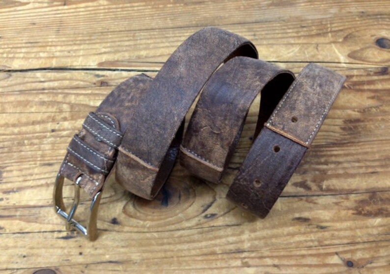 Sale Mens brown leather belt Brown leather belt men mens | Etsy