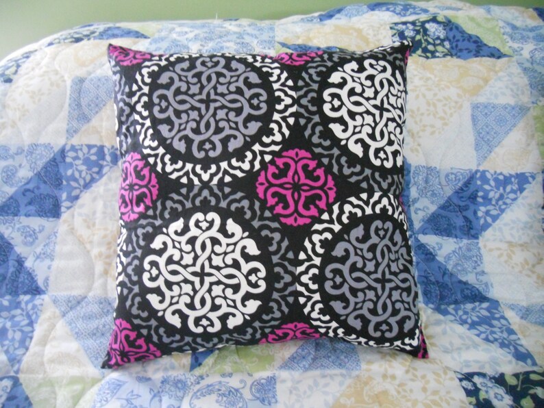 Handmade Vera Bradley Toss Pillow Canterberry Magenta Etsy
