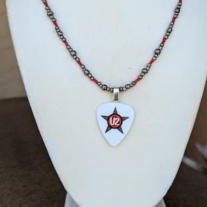 U2 Guitar Pick Necklace