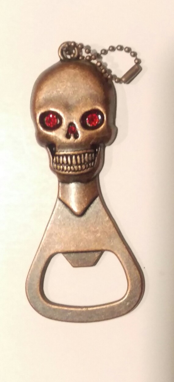 Swarovski Skull Beer Bottle Opener Etsy