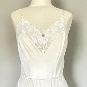 1970s Vintage Lace Romper: Floral Nylon Teddy - Maidenform S