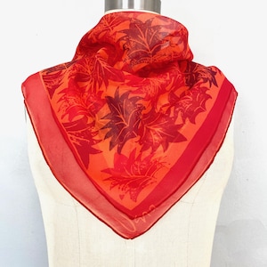 1970 Vera Neumann Original Scarf Vera Scarf Vintage Silk/Vinal Verasheer Scarf Graphic Design Scarf Gift for Her