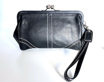 Vintage Coach Black 1414 Purse/ Vintage Legacy Leather Large
