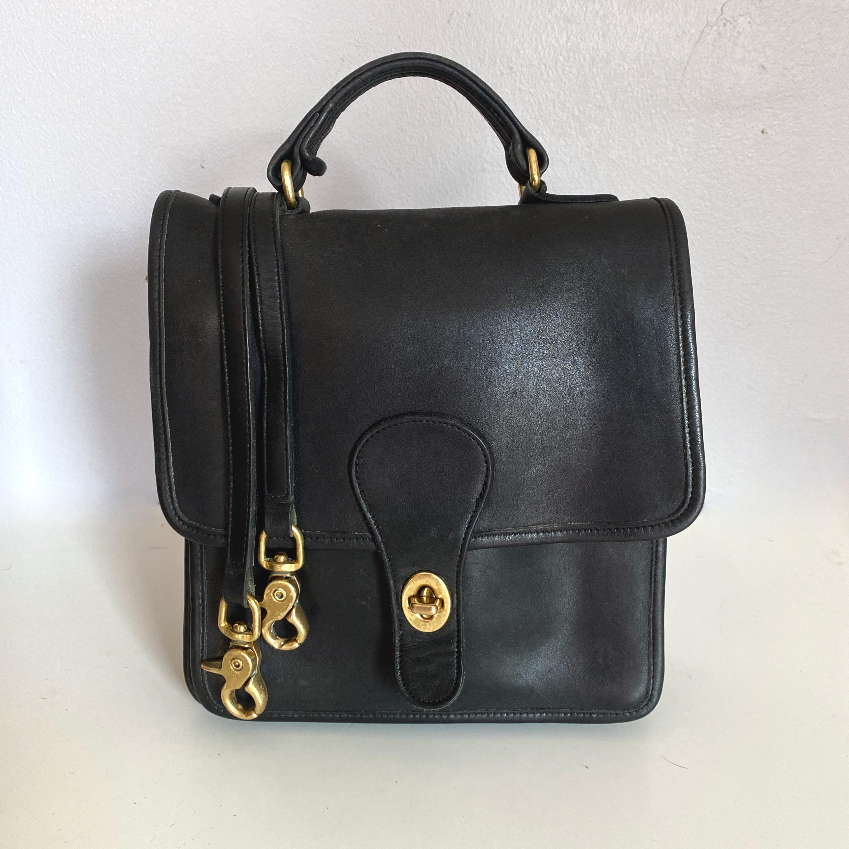 コーチ　ビンテージ　シティバッグ　ブラック コーチ ビンテージ シティバッグ ブラック 極美品】アメリカ製オールド