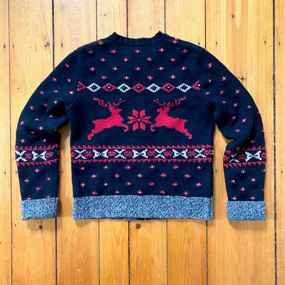 Vintage Ralph Lauren Wool Novelty Deer Sweater Zi… - image 8