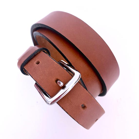 Vintage COACH Brown Bridal Leather Nickel Buckle Belt Coach  display picture 1