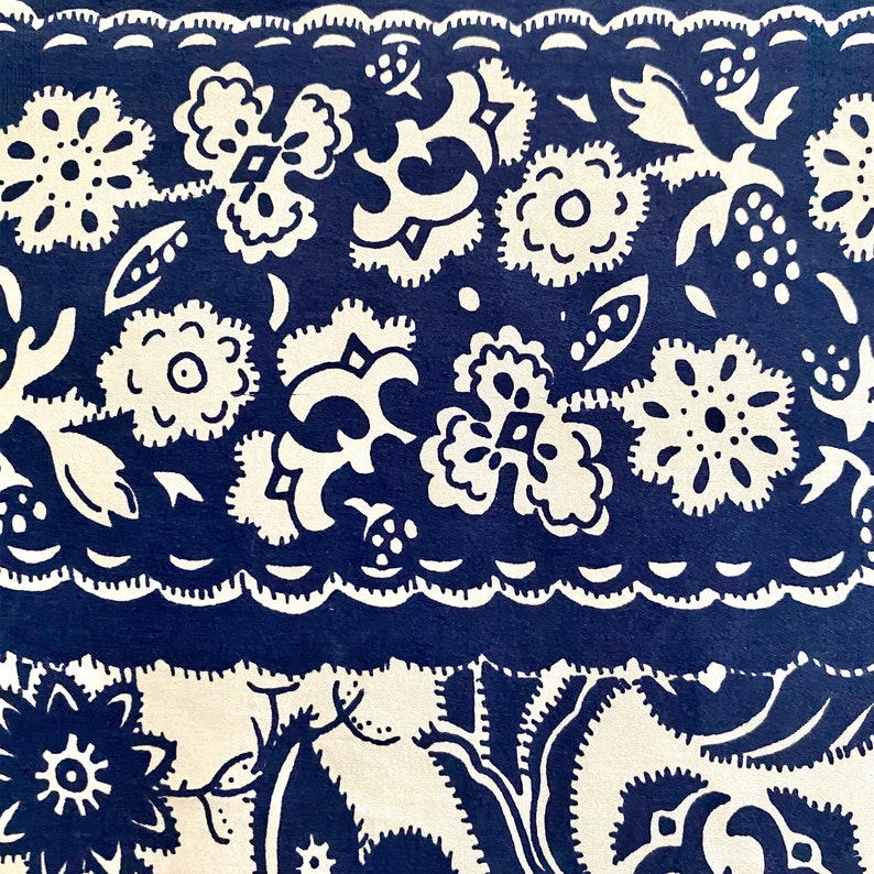 Vintage SNOW SILK Scarf Large Foulard Vintage Blue and White Chinese ...