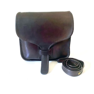 1970s Coach Courier Bag: Bonnie Cashin Mahogany Leather Saddle Bag