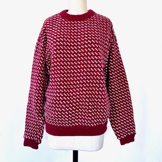 Vintage LL Bean Norwegian Birdseye Wool Crewneck Sweater Mens - Etsy