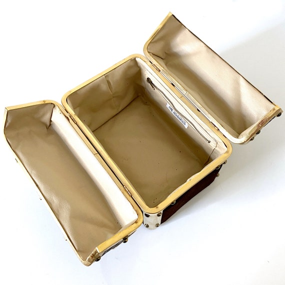 Vintage Rosenfeld Box Purse Train Case Handbag 1960’s… Gem