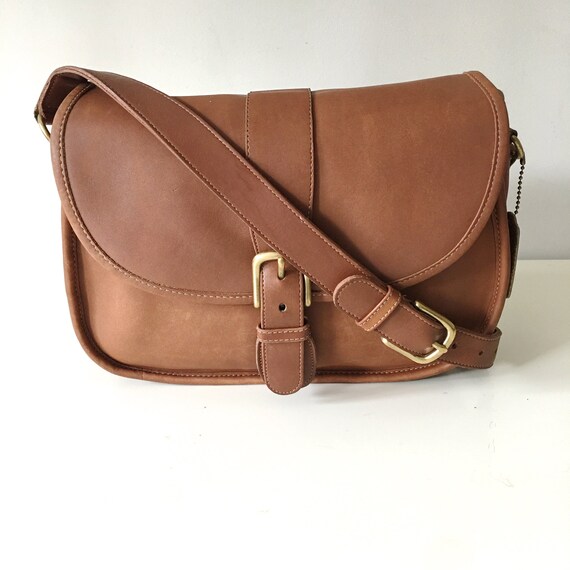 Vintage Coach Cross-Body Leather Trail/Saddle Mess