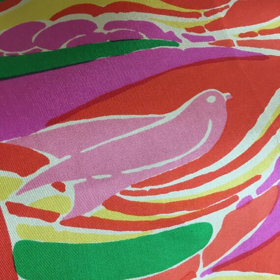 Vintage Liberty of London Silk Scarf Doves 1970