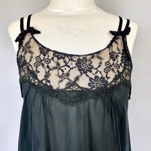 1960s BLACK LACE Naughty Nighty Gossard Artemis Vintage sz Small Boudoir Lingerie Vintage Lounge Wear