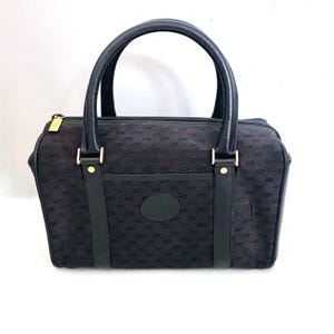 Authentic Vintage GUCCI GG Logo Monogram 1970's Boston Bag Purse