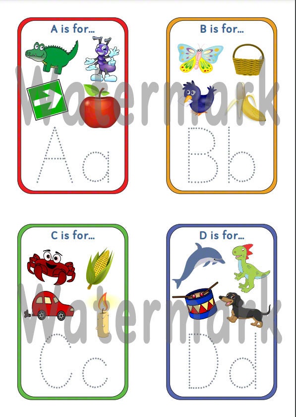 ABC Letter Learning | Childrens ABC Flashcards | ABC Printable ...