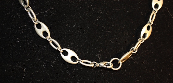 18" Silver tone large Link Chain - image 2