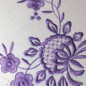 花の機械刺繍デザイン ビクトリア朝の花 デジタル刺繍パターン 家庭や衣類の装飾 刺繍 ヴィンテージ フローラル モチーフ