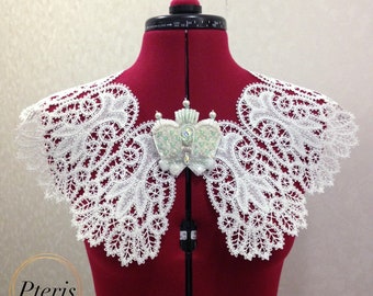 Battenberg Lace Peter Pan Collar – FSL Embroidery Design (5x7 Hoop)