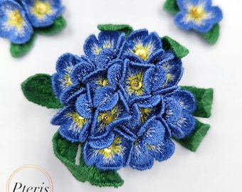Forget Me Not Embroidery Design: 3D Flower FSL Jewelry (4x4 Hoop)
