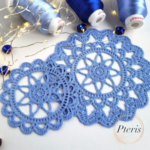 Crochet Lace Coaster ITH Machine Embroidery Designs - In The Hoop (ITH) Cocktail Napkin Set of 3  Sizes for Elegant Home Decor and Gifts