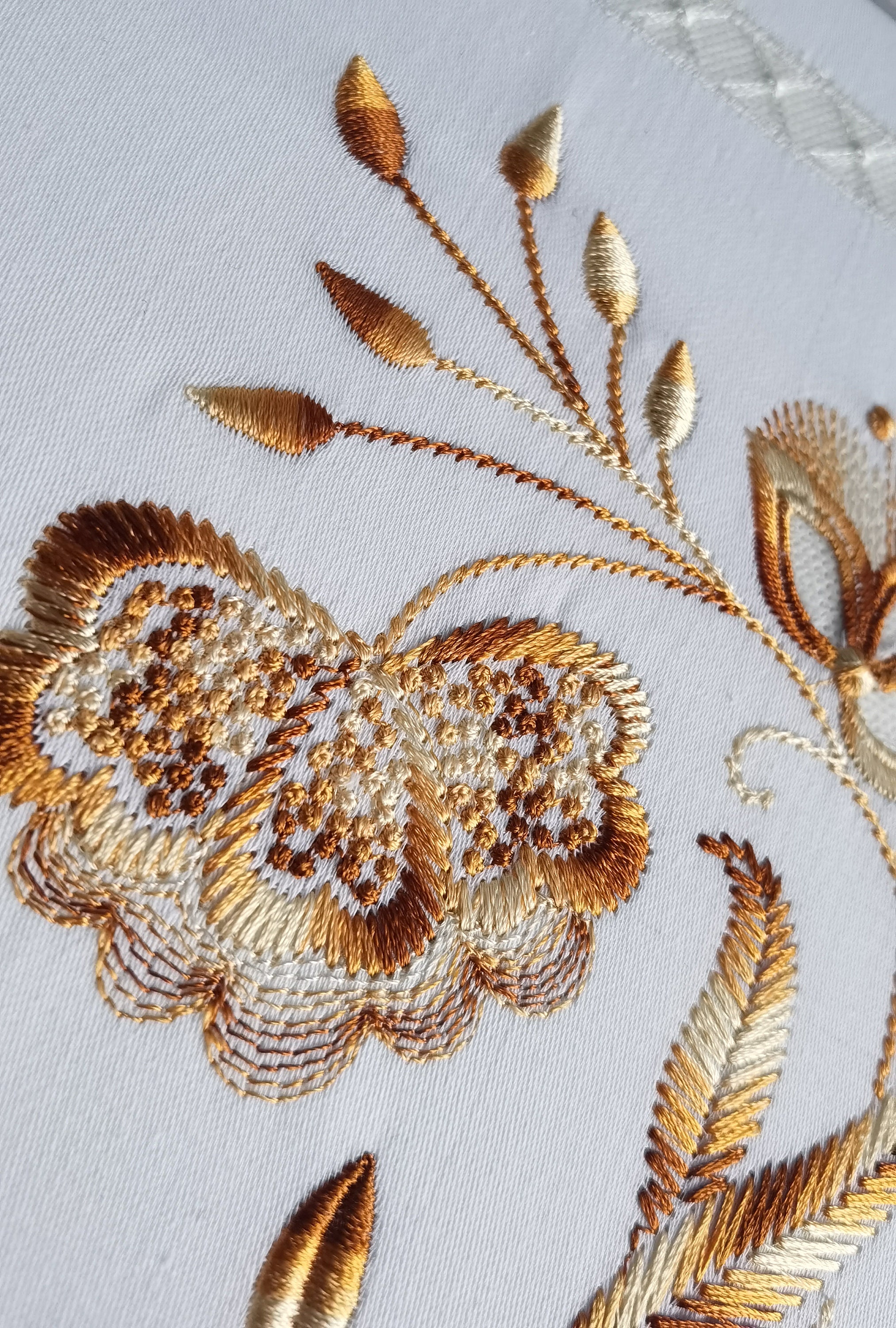 Victorian Floral Machine Embroidery Design: Vintage Flower Motif