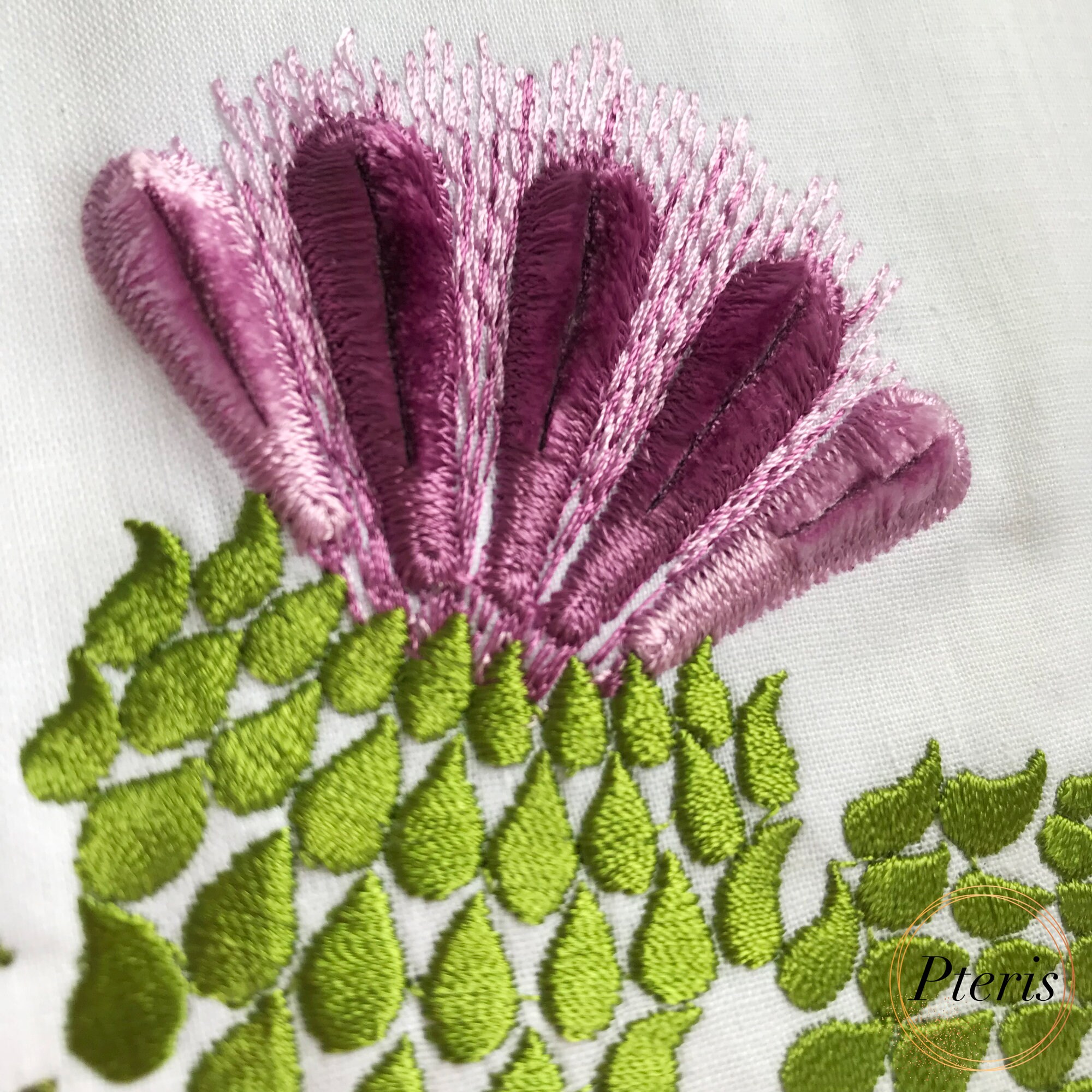 Thistle Flower Fluffy Fringed Thread Velvet Machine